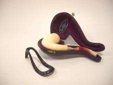 AKDOLU CLASSIC MEERSCHAUM PIPE NEVER USED SMOOTH BILLIARD 5 3/4
