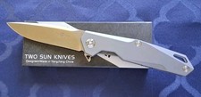 *NEW*🔥 TWO SUN Knife w/Titanium Handle & D2 Blade TS21-Color     *US SELLER* picture