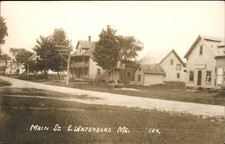 Waterboro ME Main St. MOXIE SIGN IN WINDOW c1910s Real Photo Postcard bhn picture
