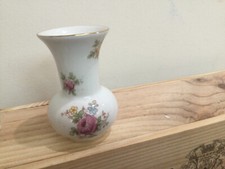 Antique ERPHILA EST 1886 Germany Mini Porcelain Rose Floral Vase 3.25
