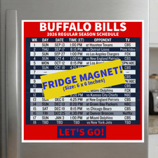 LET'S GO Buffalo Football 2026 Schedule Magnet 6