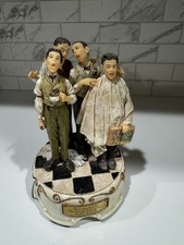 Norman Rockwell Barbershop Quartet Sankyo Music Box Saturday Evening Post w/ Box picture