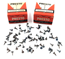 NOS Two (2) Boxes Vintage 1940’s-50’s Presto Blued-Sterilized ½” Carpet Tacks picture