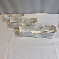 MSR Buffet Porcelain Silverware Flatware Cutlery Caddies [set Of 3]Vintage Decor picture