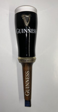 Guinness Stout Tap Handle Ceramic Pint Wood Handle W/ Pouring Instructions picture