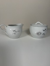Vintage Royal Song “ Midnight Rose” Cream And Sugar Set picture