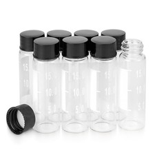 Kesell 15ml Clear Glass Bottle Small Liquid Sampling Sample Glass Bottles Via... picture
