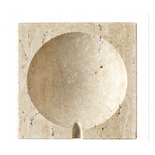 Vintage Travertine Stone Ashtray Square 4