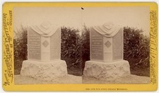 PENNSYLVANIA STEREOVIEW - Gettysburg - 11th New Jersey Monument - Tipton 1870s picture