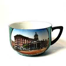 CHAMBERSBURG PA Souvenir Porcelain CHINA GREEN Trinket TEA CUP picture