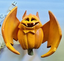 1995 Trendmasters VAMPIRE BAT Pumpkin Foam Blow Mold Light Halloween picture