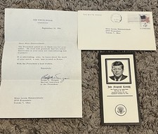 RARE JFK JOHN F KENNEDY WHITE HOUSE LETTER COVER SPECIAL ASSISTANT VINTAGE picture