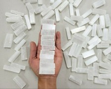Tiny Selenite Crystal Sticks Pendant Size, Bulk Natural Wands Stones picture