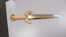 VINTAGE MARTO TOLEDO SPAIN ORNATE DRAGON FANTASY DAGGER 1991 MADE IN SPAIN picture