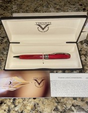 🖋️ (NOS) Visconti Rembrandt Ballpoint Pen - Red Resin - UNUSED 2009 Launch Year picture