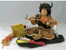 VTG RETIRED PRAYER FOR THE BUFFALO DOLL BY CAROL THEROUX COA NIB 9