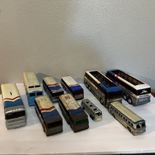 vintage greyhound bus collectible Scale Model  Fleet 11 Metal $ Plastic As Is picture