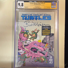 Teenage Mutant Ninja Turtles #3 CGC 9.8 Dual Signed Eastman & Morrison IDW 2024 picture