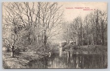 Viaduct Prospect Park Brooklyn NY New York Postcard 1916 H. Hagemeister Co. picture