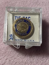 1950’s Crater Lake Oregon Tie Tac Pin Shields Fifth Avenue Mid Century USA Case picture