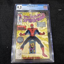 The Spectacular Spider-man #158 CGC 9.2 White Page Cosmic Spider-Man  Very Hot picture