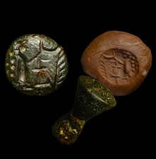 Ancient Mesopatamian Bronze Cone Seal Neo-Assyraian - 20mm - Artifact Antiquity picture