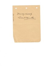 COSMO HAMILTON ENGLISH NOVELIST AUTOGRAPH ON ALBUM PAGE picture