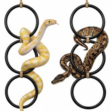 2-Pack Snake Climbing Rings for Ball Python - Enrichment Toys for Small Pets picture