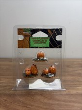 NIP Vintage LEMAX SPOOKY TOWN Set of 3 Pumpkins Jack-O-Lanterns Jack O Lanterns picture