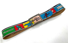1988 THE WALT DISNEY CO vintage genuine leather belt LEE BYRON CORP Disney Films picture