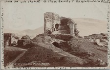Vintage Aberystwyth Wales Castle Ruins RPPC Postcard picture