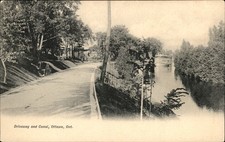 Ottawa Ontario ON Driveway and Canal Kilt's c1900s-10s Vintage Postcard picture