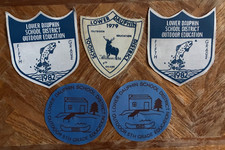 Lot of 5 Vintage Lower Dauphin PA School 5th Grade Outdoor Ed Patches 1979-85 picture