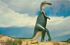 Vintage Trachodon Dinosaur Park Rapid City SD Chrome Postcard Sullivan 1950s picture