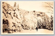 Stowe VT Vermont, The Nose, Mt. Mansfield Vintage Richardson RPPC PHOTO Postcard picture