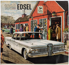 Horse Hound Edsel Ford Vtg 1959 Car Ad Magazine Print Automobile Advertisement picture