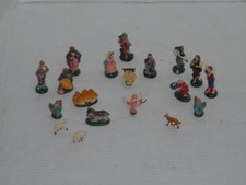 VINTAGE MARKED F L HONG KONG MINI MINIATURE (19) PIECE PLASTIC NATIVITY SET picture