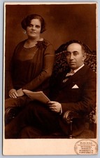 K62/ Hungary Foreign Postcard c1910 Well-Dressed Couple Woman Man 203 picture