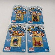 1995 Mini Peyo Schleich The Smurfs Lot Sealed Sleepy, Azrael, Gargamel, Jokey picture