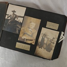 Vintage Military WWl 1915-30s Military Family Fishing Camping Travel Beach  picture