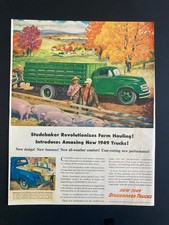 1949 CANADIAN CANADA TRUCK AD STUDEBAKER FARM HAULING VEHICLE picture