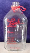 Laesch Dairy Milk Bottle Bloomington, Illinois Vintage picture