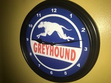 Greyhound Bus Driver Depot Garage Man Cave Advertising Clock Sign picture