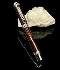 Ultra Rare African Blackwood Burl Rollerball Executive or Heirloom Pen picture