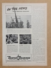 Vintage 1941 Bantam Bearings Print Ad WW2 WWII Bofors 40 mm Anti Aircraft Gun picture