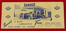 Vintage 1940s Sunoco Gas Oil Ink Blotter Broward Station Ft Lauderdale FL picture
