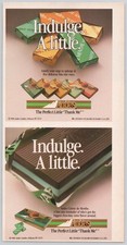 Andes Candies Chocolate Creme de Menthe Mint Wafer Delavan 1986 Print Ad picture
