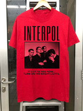 Interpol Band Turn On The Bright Light Red T Shirt Full Size S-5XL picture