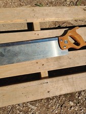 Vintage Atkins Miter Saw Hand Saw Wood Handle Made In USA picture