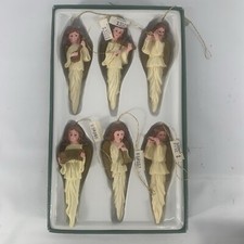 Kurt Adler Angels w/Music Instrument Christmas Icicle Ornaments 3.5